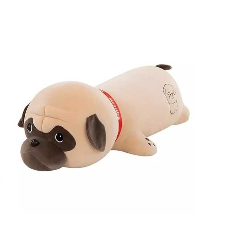 Mopsz plüss kutya, 60 cm