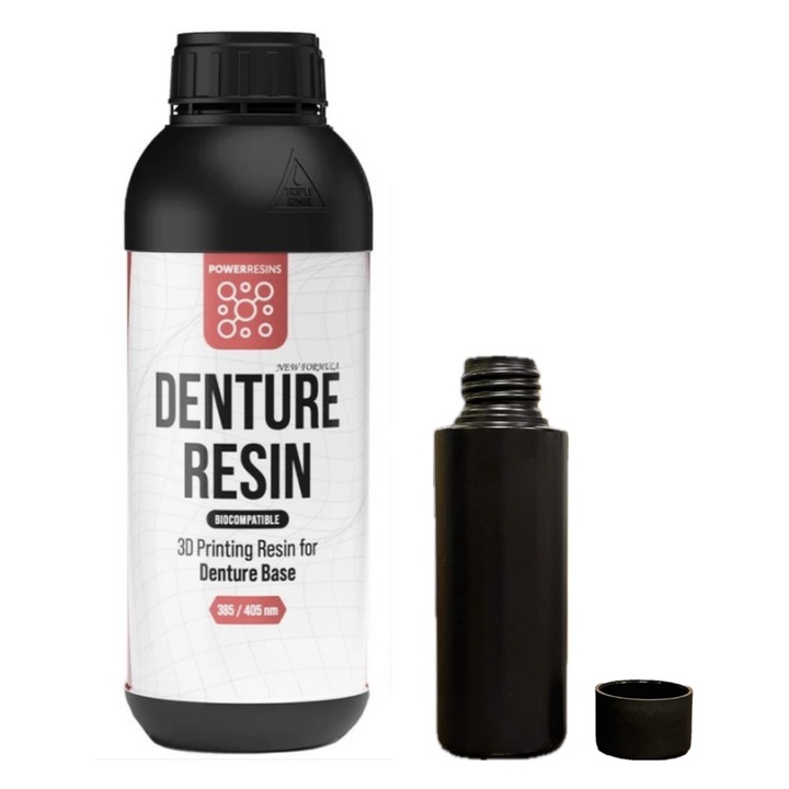 Смола 3D, PowerResins Denture, 0.1кг, Розова, за 3D принтер