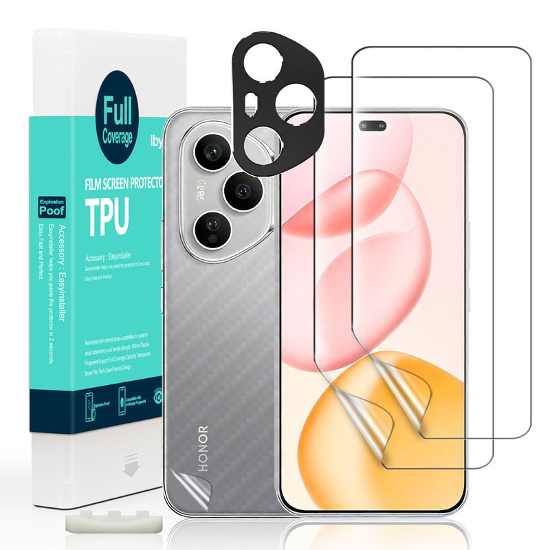 Folie Sticla Ibywind pentru Honor 400 Pro 5G, Pachet 2, TPU, protectie pentru obiectiv, Montaj Usor, Ultra HD, Anti Zgarieturi, Anti Socuri