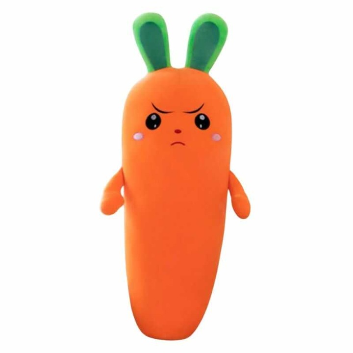 Jucărie de pluș Morcov Supărat, 60 cm