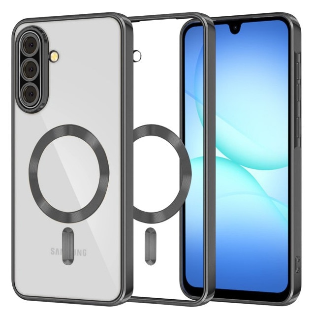 Husa Upzz® Electro Magsafe, Compatibila Cu Samsung Galaxy A17 5G, Tehnologie Magsafe, Protectie Sticla La Camere, Negru