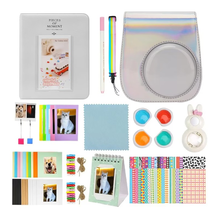 Set de accesorii pentru camera Mini 11 Risou, plastic, multicolor