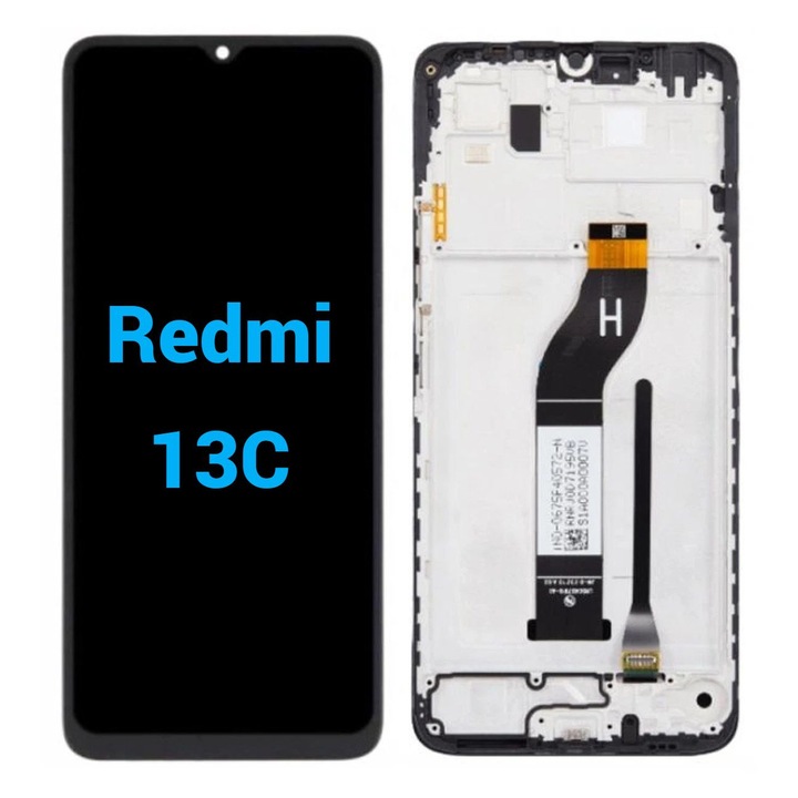Display Ecran Lcd pentru Xiaomi Redmi 13C 4G / 5G // Poco C65 Negru Cu Rama