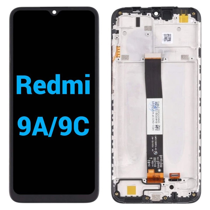 Display Ecran Lcd pentru Xiaomi Redmi 9A / 9C / 9C Nfc / 9AT / 10A Negru Cu Rama