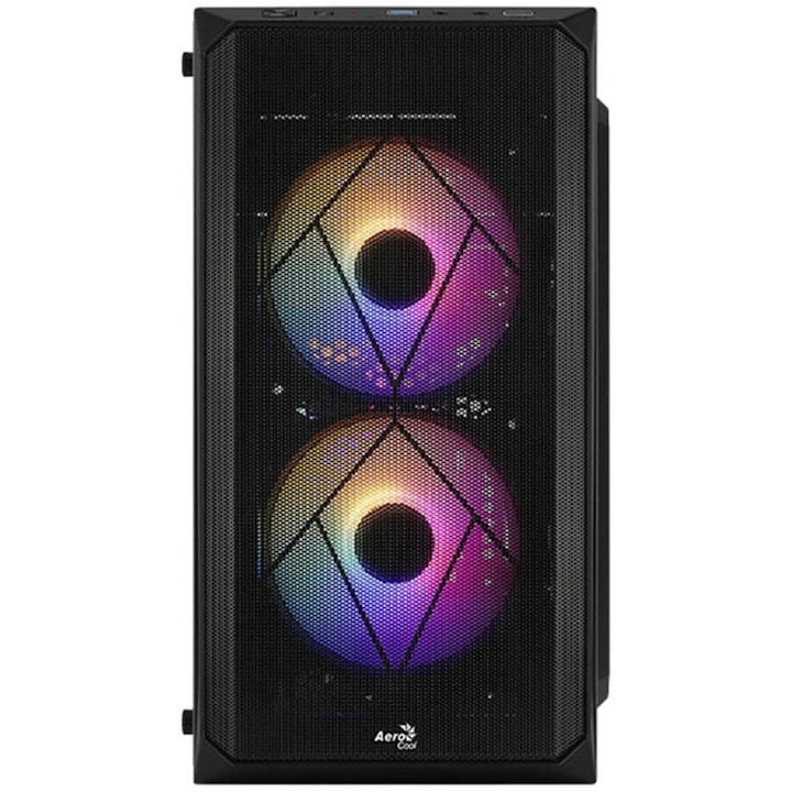 Sistem Desktop PC Gaming Intel Core i3-14100F pana la 4.7 Ghz, 16 GB ram DDR4, SSD ultrarapid NVME 1 TB, placa video dedicata AMD Radeon RX 550 2 GB GDDR5, carcasa RGB tower