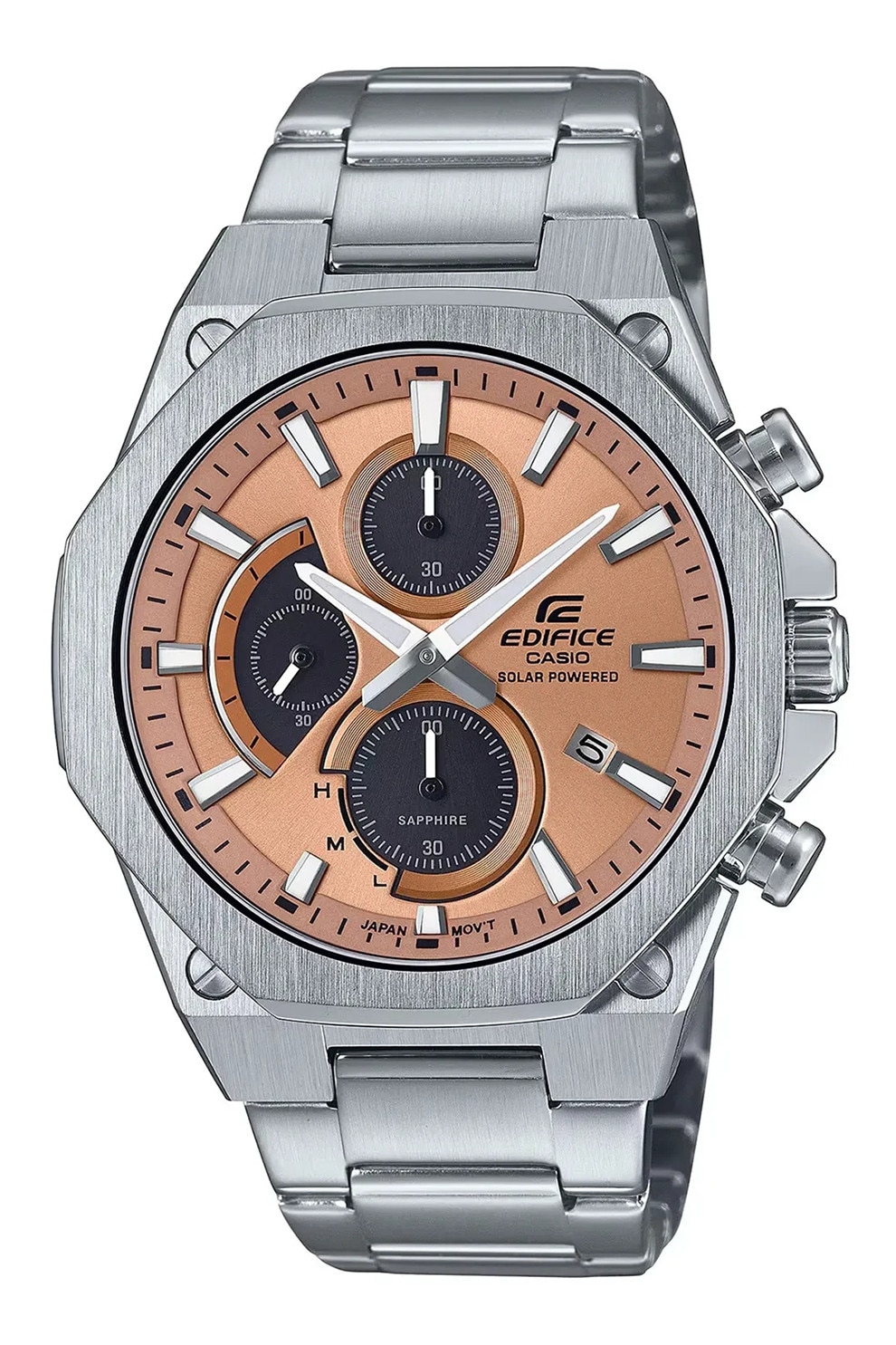 Casio, Ceas cronograf din otel inoxidabil, Argintiu - eMAG.ro