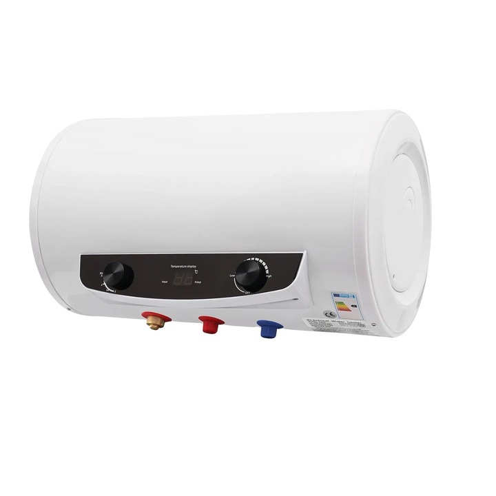 Incalzitor de apa electric, capacitate 35L, sistem de incalzire eficient, alb, montare pe perete