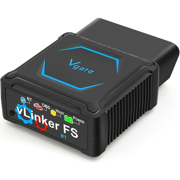 Vgate vLinker FS Bluetooth OBD2 – professzionális autódiagnosztikai adapter, iOS, Android és Windows rendszerekkel kompatibilis, FORScan támogatással, ECU programozással és MS-CAN protokollokkal