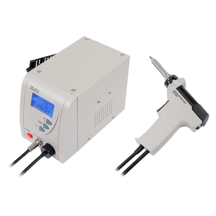 ZD-915 forrasztópisztoly, 140W, gyorsfűtés, forrasztáshoz/forrasztás eltávolításához, többszínű