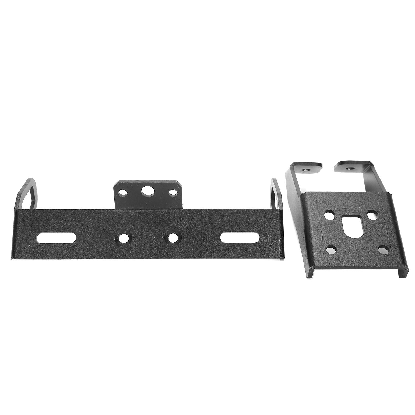 Suport numar motocicleta, 3mm aluminiu, negru, cu LED, set pentru