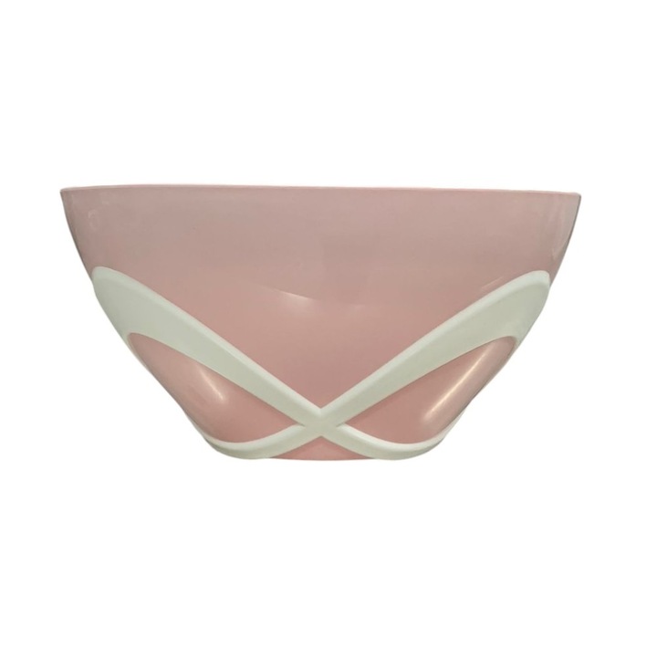 Bol Servire Roz Plastic, 24 cm / 4.5 Litri