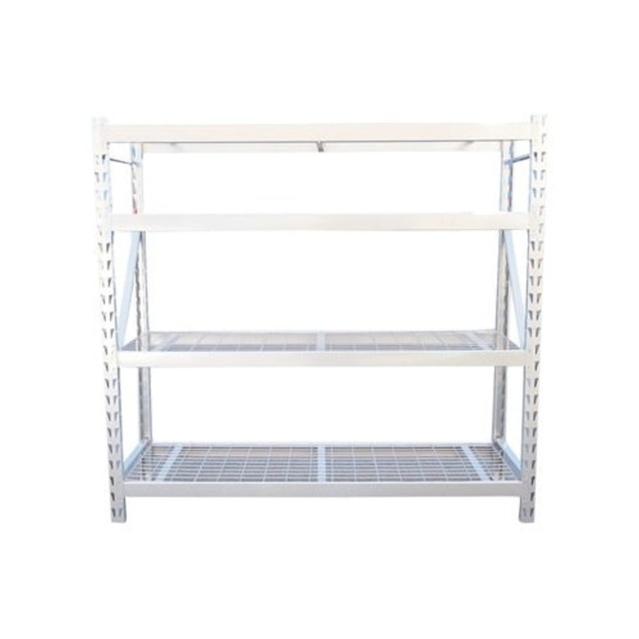 Raft metalic pentru depozitare, 4 polite, 196x61x183 cm, Dactylion®