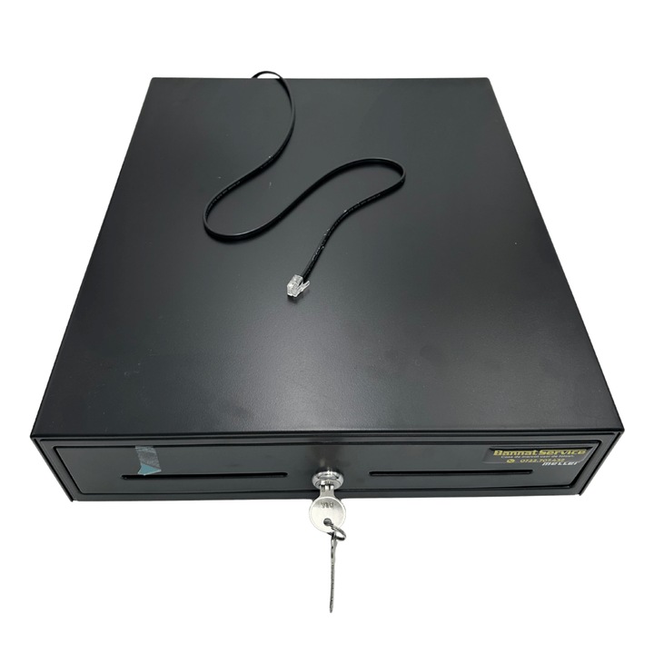 Sertar pentru bani Strong Medium, compatibil cu case de marcat, negru