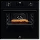 Cuptor incorporabil Electrolux LOF3H10BK, Electric, 65 l, Grill, Ghidaj telescopic pe 1 nivel, Timer cu display electronic, Clasa A, Negru