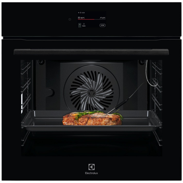 Cuptor incorporabil Electrolux LOE9P3XZ, 71 l, Conectivitate WI-FI, 85 de programe predefinite, TFT Activ, Autocuratare pirolitica, Grill, Senzor gatire, Convectie, 2 tavi emailate