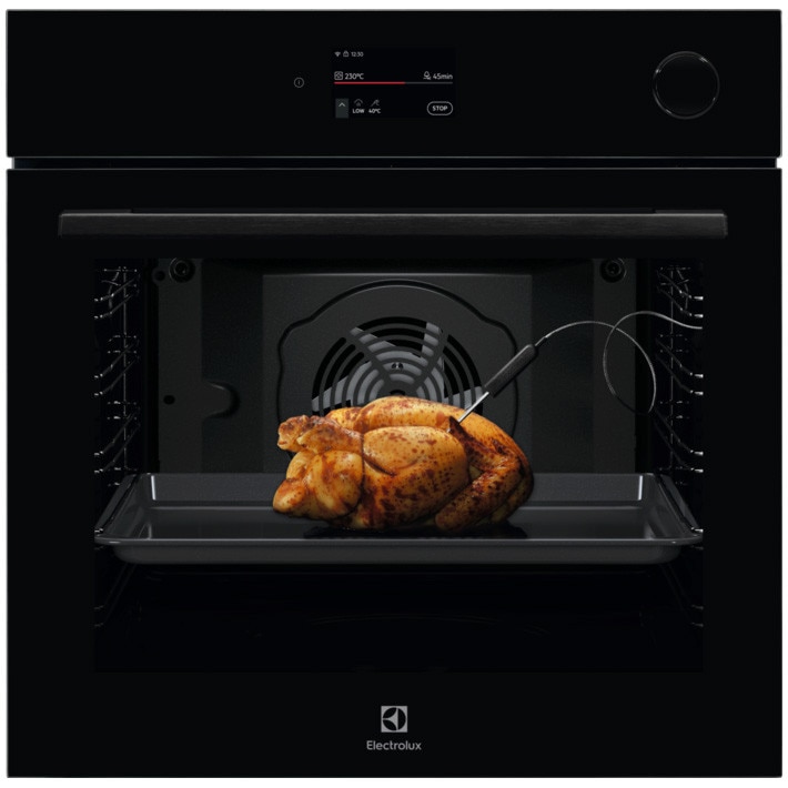 Cuptor incorporabil Electrolux LOC9P3XZ, 72 l, SteamCrisp-gatire cu abur, Conectivitate WI-FI, TFT Activ, Meniu in limba romana, 75 programe predefinite, Autocuratare pirolitica, G