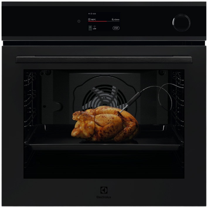 Cuptor incorporabil Electrolux EOC9P3XT, 72 l, SteamCrisp-gatire cu abur, conectivitate WI-FI, TFT Activ (Supex4), 75 programe predefinite, Autocuratare pirolitica, Timer cu displa