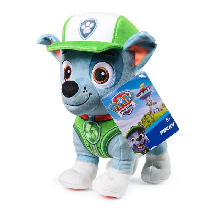 Jucarie de plus, Paw Patrol, Rocky, 18 cm
