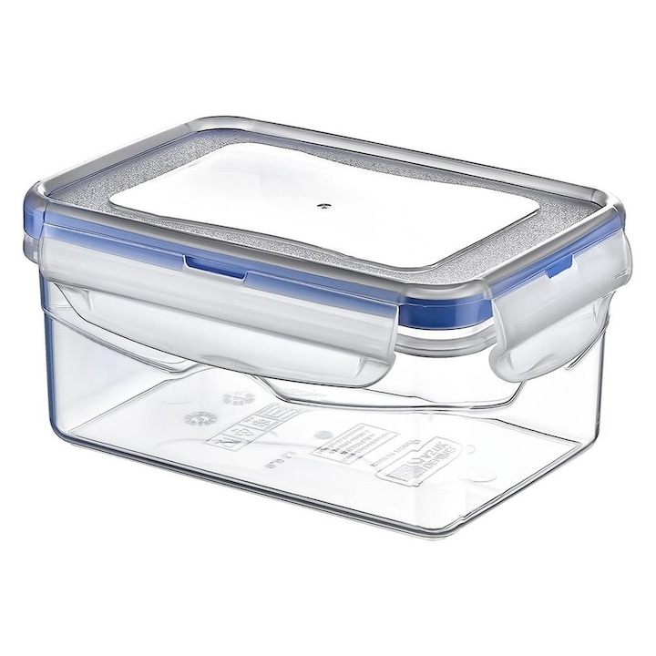 Cutie alimentara Artemis, 0,7L, transparenta, 14x10x8,5cm, etansa, pentru depozitare si incalzire