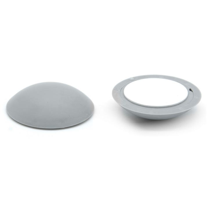 Set opritor de ușă airRoxy, Pentru perete, ф40, Gri, 10 bucăți