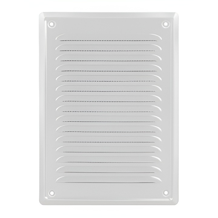 Grila de ventilatie cos, Metal, Alb