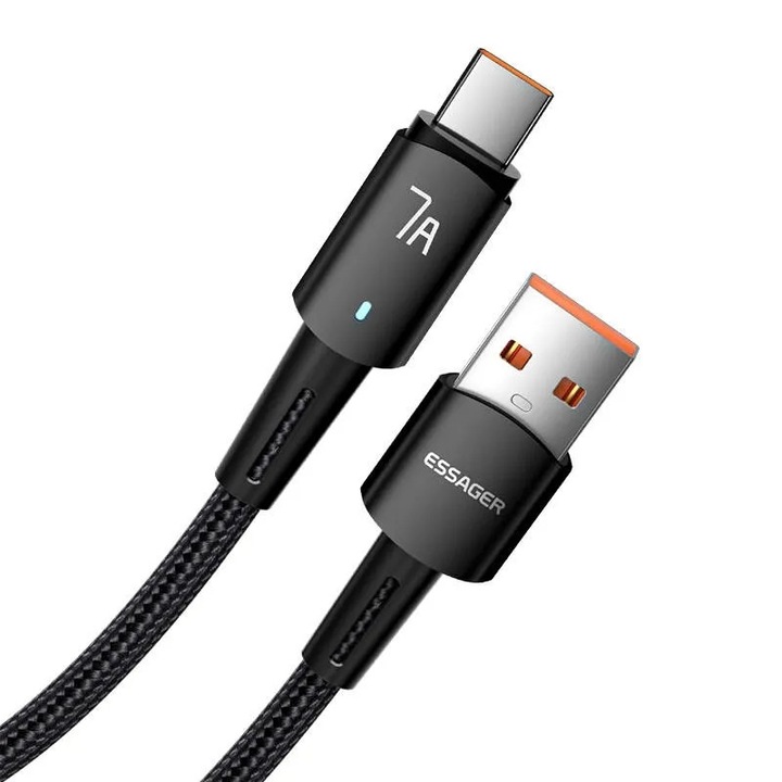 Essager EXC7A-CG01-P USB-USB-C kábel 100W 1m (fekete)