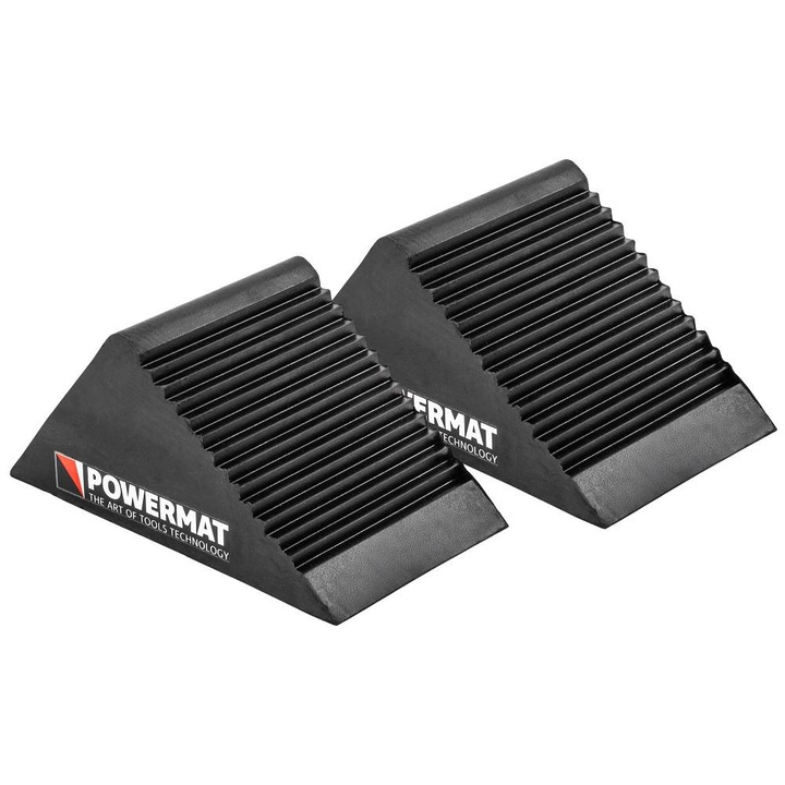 Set 2 Cale de Cauciuc Antiderapante pentru Roti Auto, Blocator Roata Universal