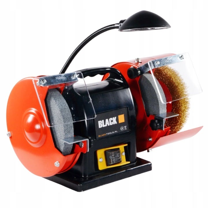 Polizor electric de banc 200W, 230V, 2950 RPM, disc slefuit 150mm + perie 150mm