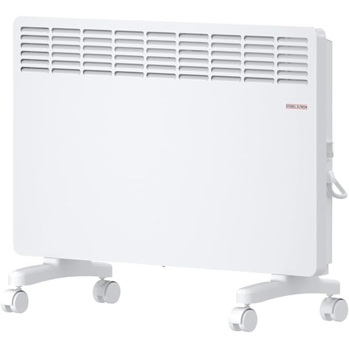 Incalzitor electric STIEBEL ELTRON 204450, tip convector pentru podea, pentru aproximativ 25 m², testat TÜV, cu control usor, 2 kW, eficient energetic, cu roti