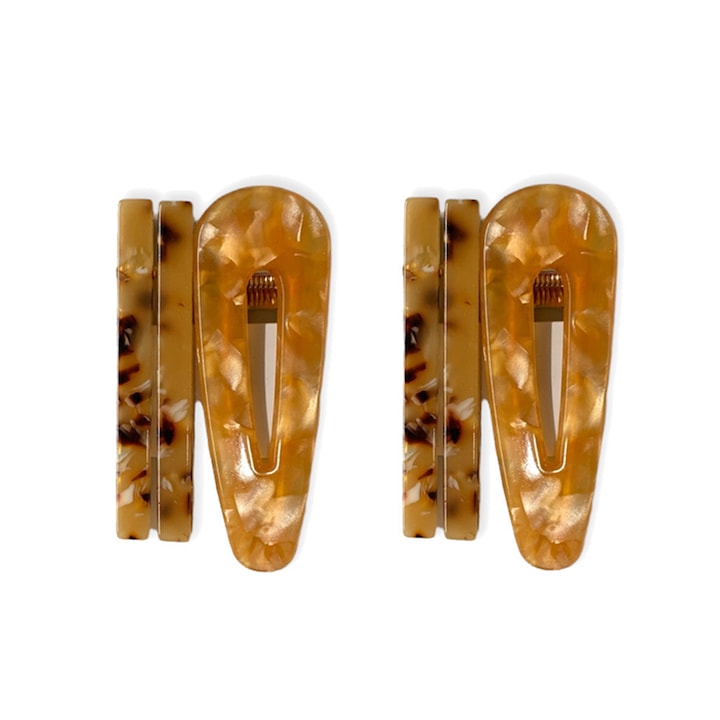 Sinsay hajcsat szett *3622173 16121-27, 6 db, narancssárga/barna