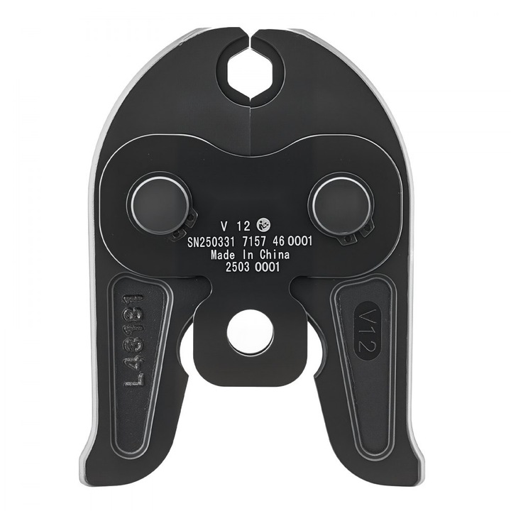 Falca de presare V12, pentru tevi din otel inoxidabil, potrivita 12 mm, tip V