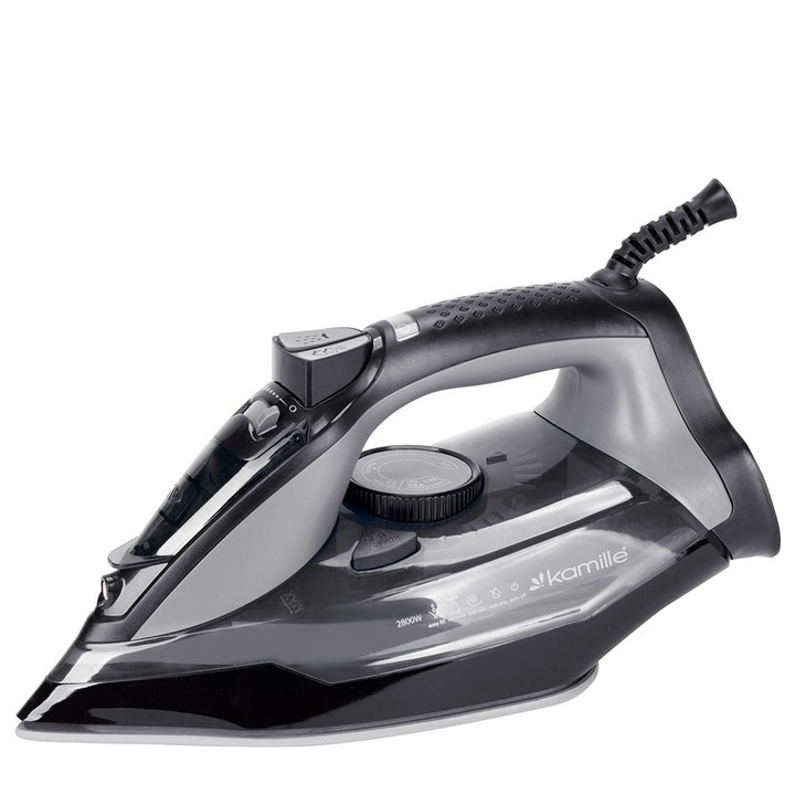 Fier de calcat cu abur ANTI-CALC / ANTI-DRIP, 2800 W, functie verticala