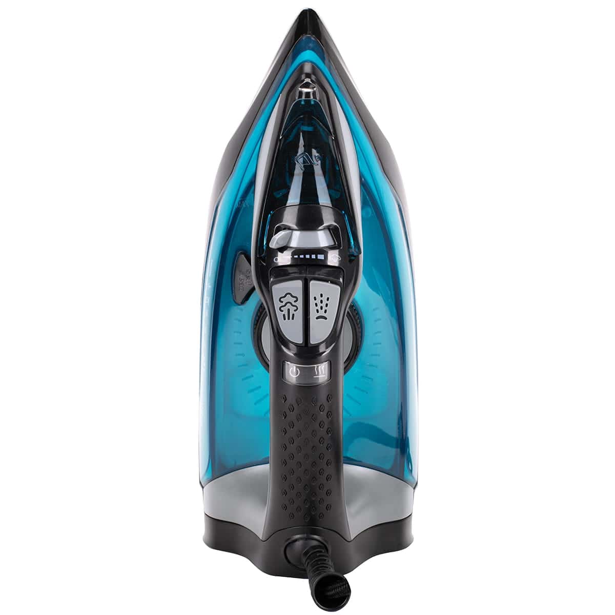 Fier de calcat cu abur Kamille, 2800 W, functie verticala, albastru, talpa ceramica 12, 5x23cm