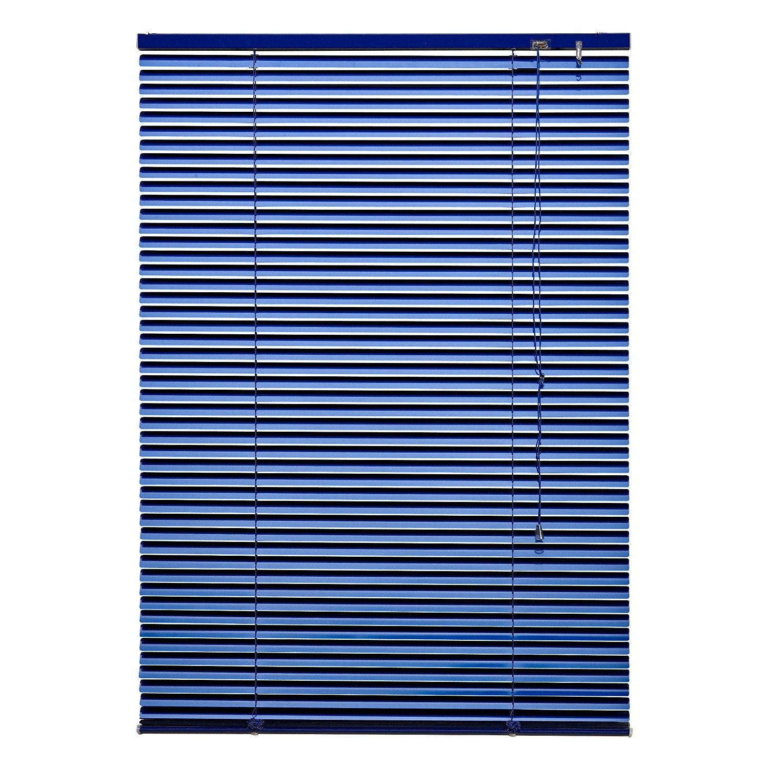 Jaluzele orizontale aluminiu, 100x160 cm, albastru, latime lamela 25 mm