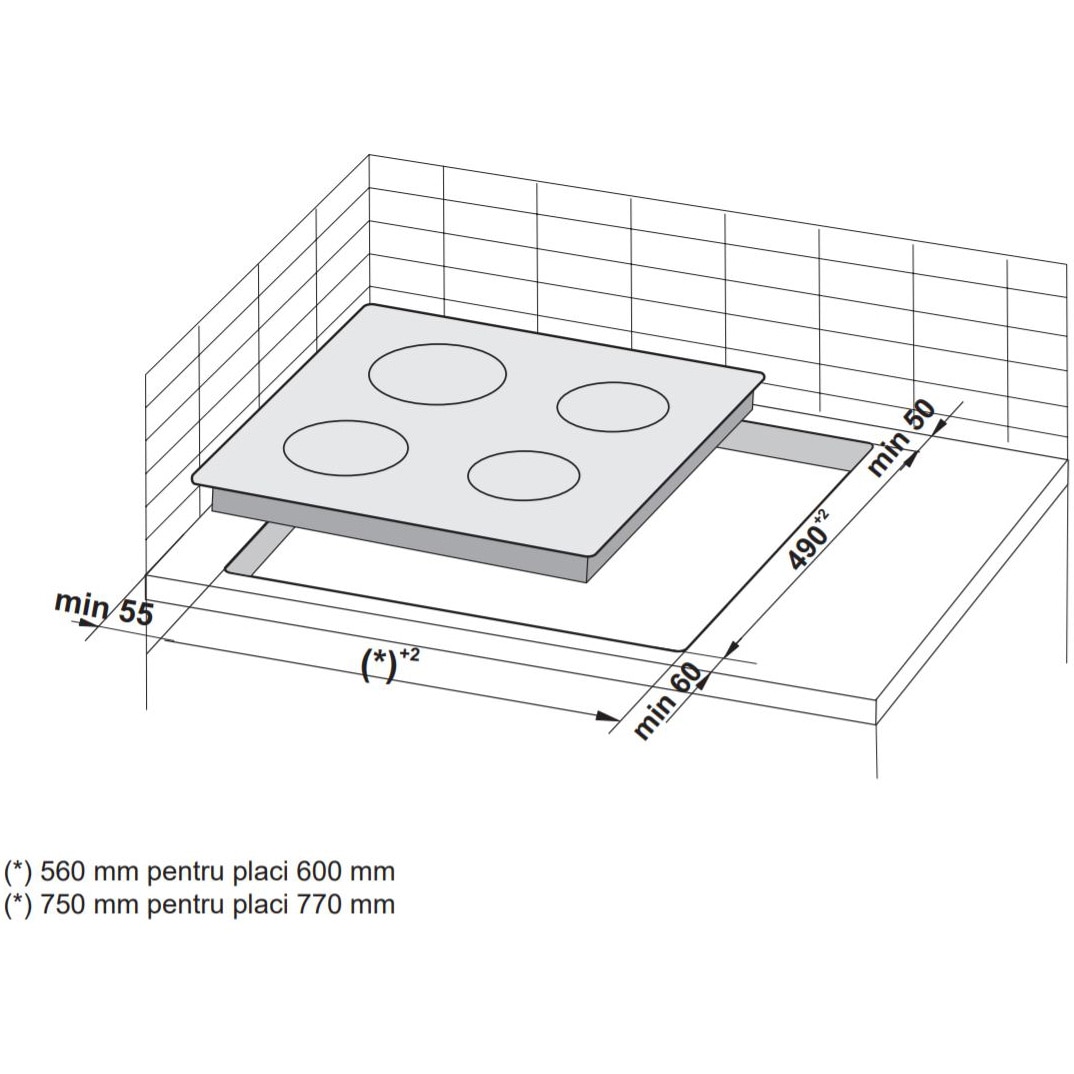 Plita Incorporabila Hansa BHCI66706, Vitroceramica, 4 Zone De Gatit ...