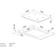 Плот за вграждане Hansa BHC36177, Витрокерамика, 2 зони за готвене, Touch Control, Таймер, 30 см, Черен