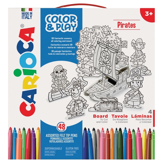 Set creativ Carioca Color & Play, Pirati