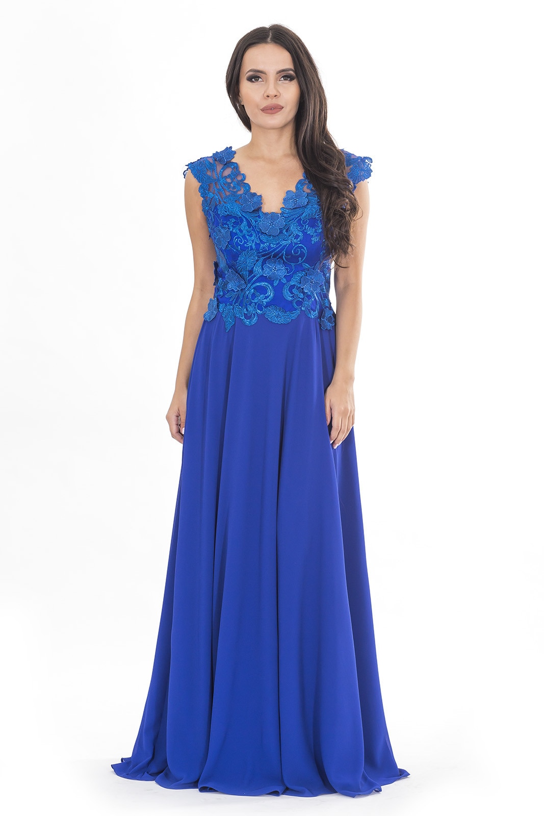 Rochie albastra de ocazie Sahra