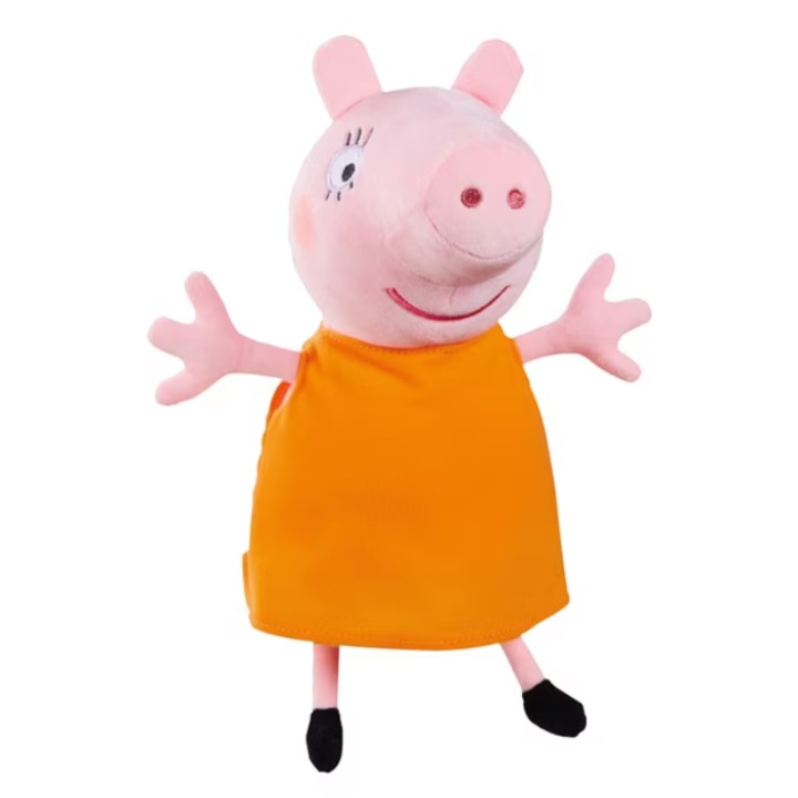 Jucarie de plus Peppa Pig - Model Mamma Pig, 20 cm, Multicolor