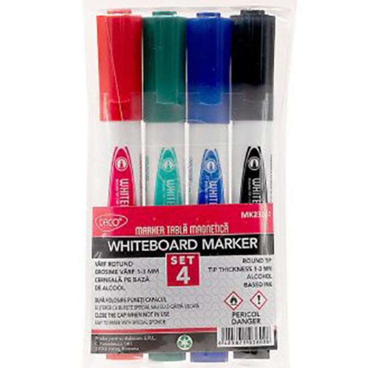Marker tabla magnetica set 4 DACO