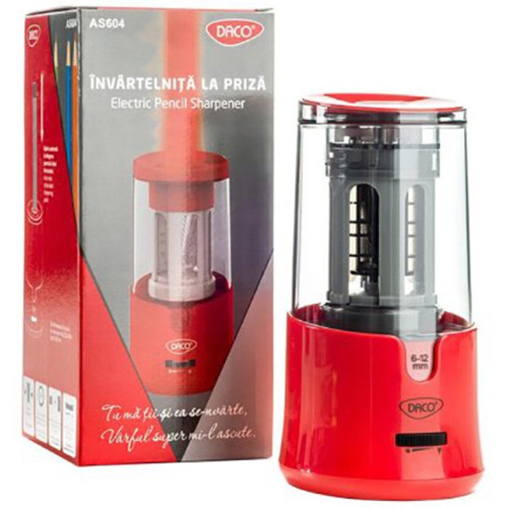 Ascutitoare electrica dubla DACO, rosu