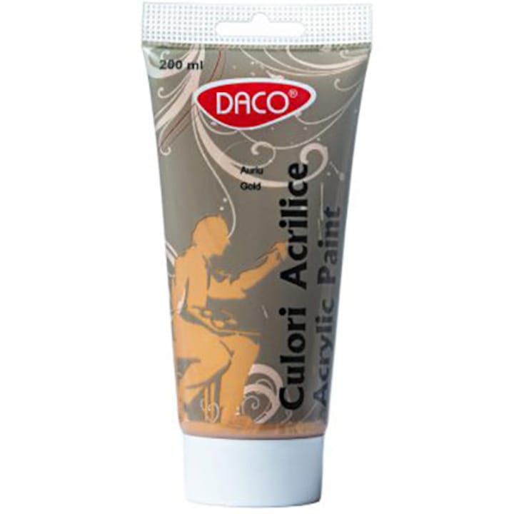 Акрилни бои DACO, 200 мл, Златист