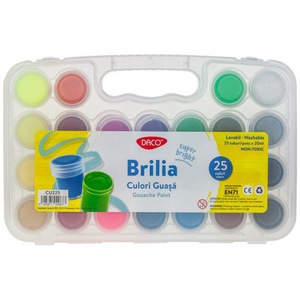 Acuarele, pensule si blocuri de desen