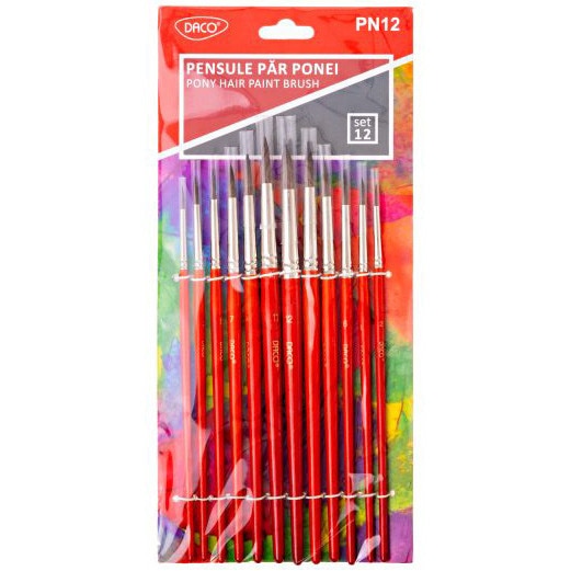 Pensule set 12 par ponei DACO