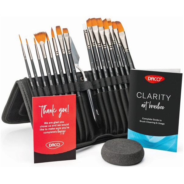 Pensule set 15+1 CLARITY DACO