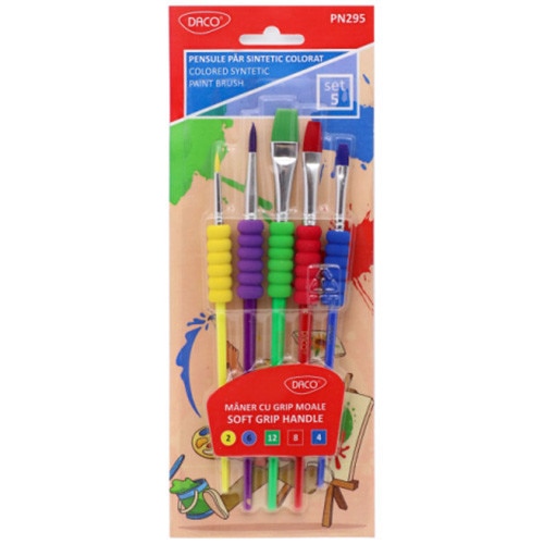 Pensule set 5 par sintetic DACO