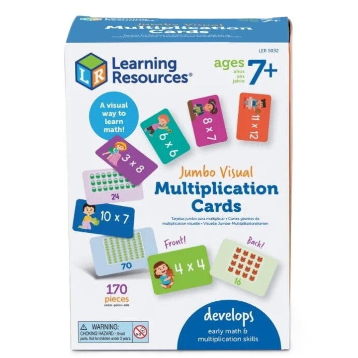 Комплект карти за умножение, с картинки Learning Resources