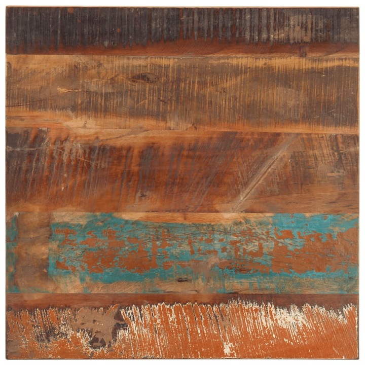 Blat de masă Gossi, 60x60cm, lemn masiv reciclat, grosime 25-27mm, finisat