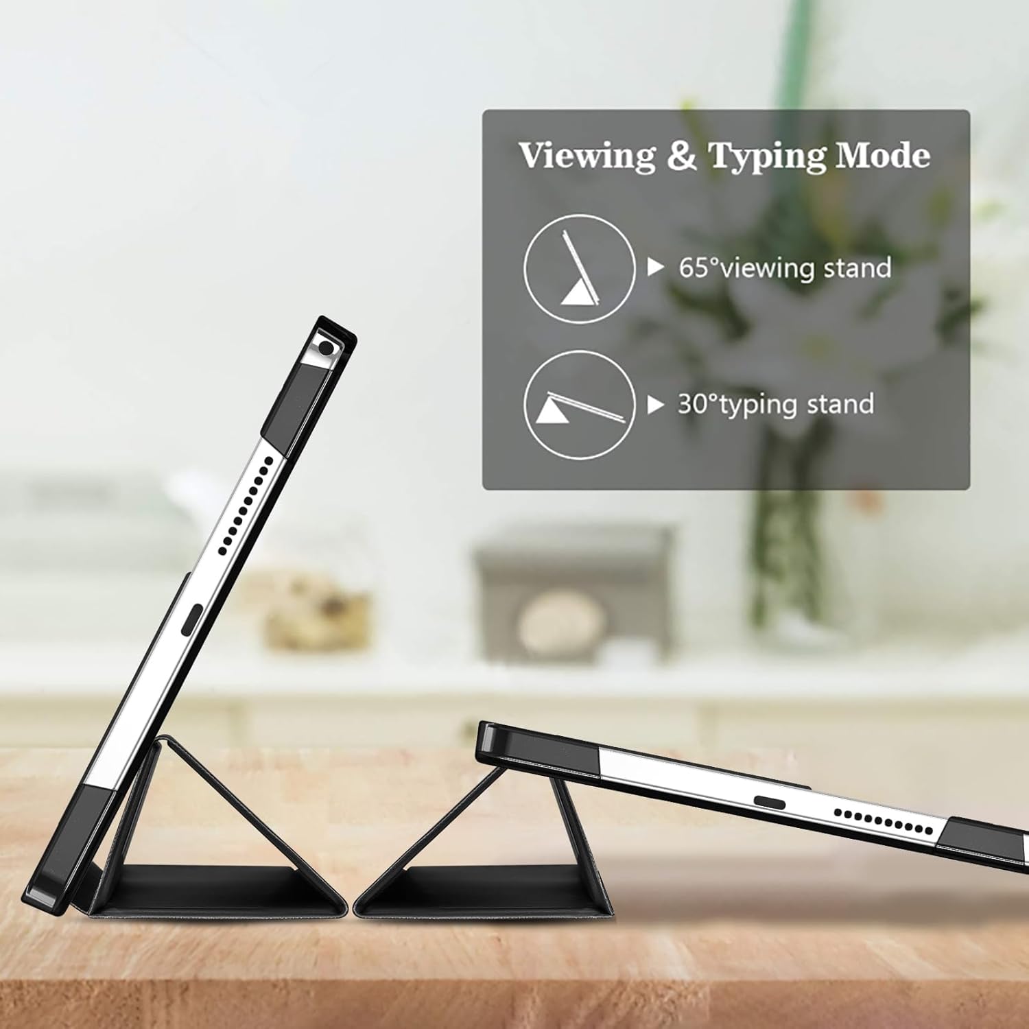 Husa Sigloo pentru tableta Lenovo Tab 10.1" - Negru, Piele Ecologica, Slim, Tri-Fold