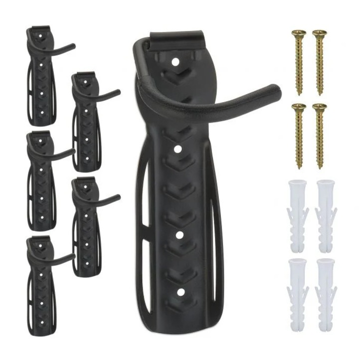 Стойка за стена за велосипеди - комплект от 6 броя